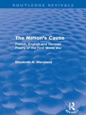 cover image of The Nation's Cause (Routledge Revivals)